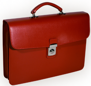 Slim Saffiano Briefcase