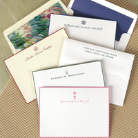 Monogrammed Hand Bordered Cards