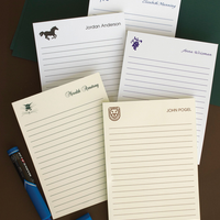 Monogrammed Ruled Memos