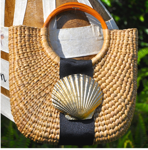 Coastal Cocktail Basket Bag