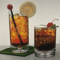 Monogrammed Scandia Crystal Glasses