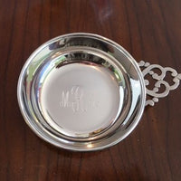 Engraved Pewter Baby Porringer