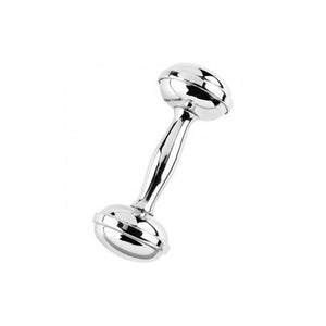 Pewter Dumbbell Rattle