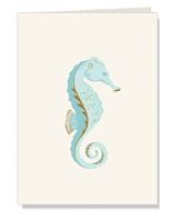 Personalized Seahorse Folded Notes
