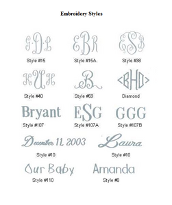 Monogrammed Silk Wedding Album