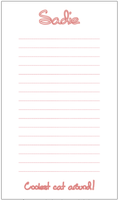 Stencil List - White with holder
