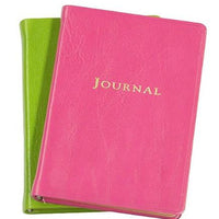 Small Bright Leather Travel Journal