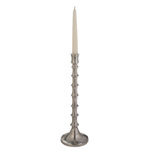 Silver Bamboo Candlesticks