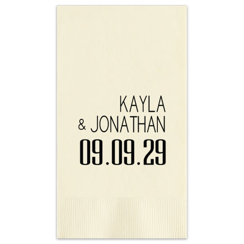 Soho Wedding Guest Towels - Foil-Pressed