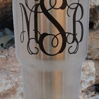 Monogrammed Stainless Steel Tumbler