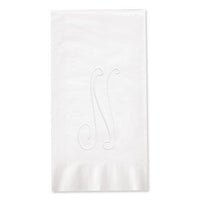 Embossed Strasbourg Initial Guest Towel

