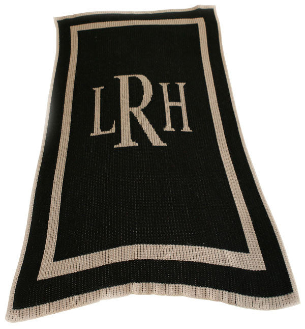 Classic Monogrammed Blanket