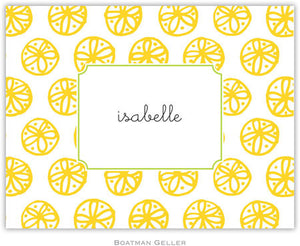 Summer Yellow Foldover Note