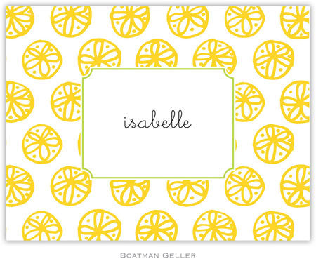 Summer Yellow Foldover Note