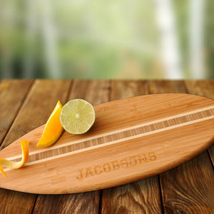 Personalized Surfboard Wood Cutting Board