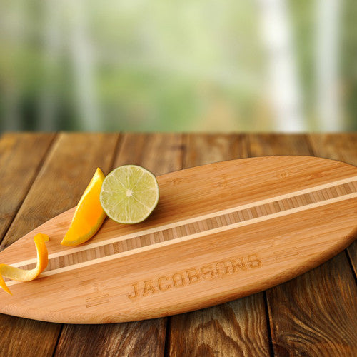 Personalized Surfboard Wood Cutting Board