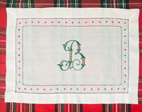 Red & Green Swiss Dot Placemats
