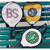 Monogrammed Tennis Racket Canvas Covers
