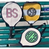 Monogrammed Tennis Racket Canvas Covers
