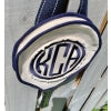 Monogrammed Tennis Racket Canvas Covers
