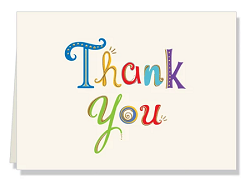 Personalized Thank You Folded Notes