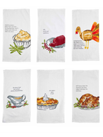 Thanksgiving Food Dish Towels
