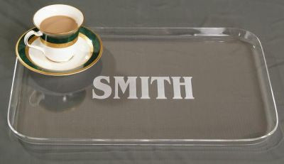 Monogrammed Acrylic Large Tray