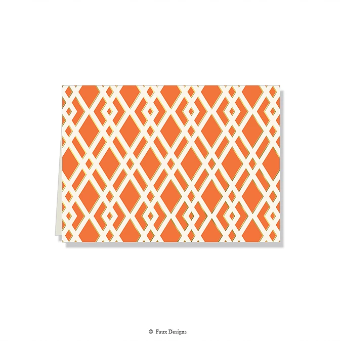 Trellis Coral Folded Notes