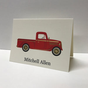 Red Truck Folded Notes