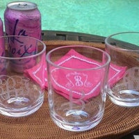 Monogrammed Acrylic 14 oz Double Old Fashion Tumbler/Set of 4