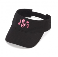 Monogrammed Twill Visor
