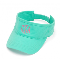 Monogrammed Twill Visor
