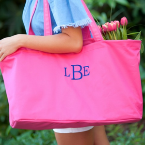 Monogrammed Solid Ultimate Tote