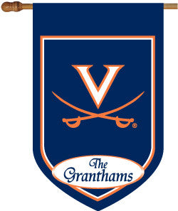 Monogrammed UVA House Flag