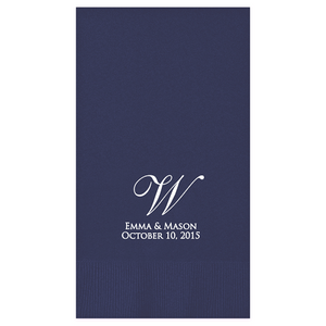 Serenity Foil Stamped Guest Towel