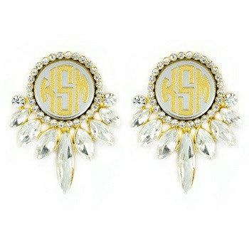 Monogrammed Vienna Earrings