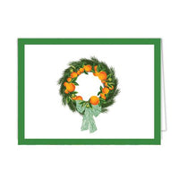 Citrus Wreath Folded Notecard
