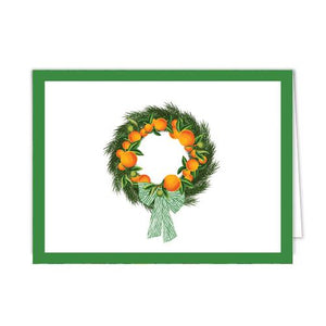 Citrus Wreath Folded Notecard