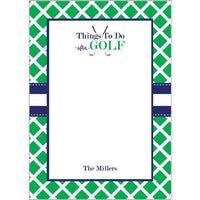 Things to do AFTER Golf Notepad