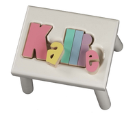 Classic Name Puzzle Stool
