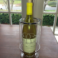 Monogrammed Acrylic Wine Cooler