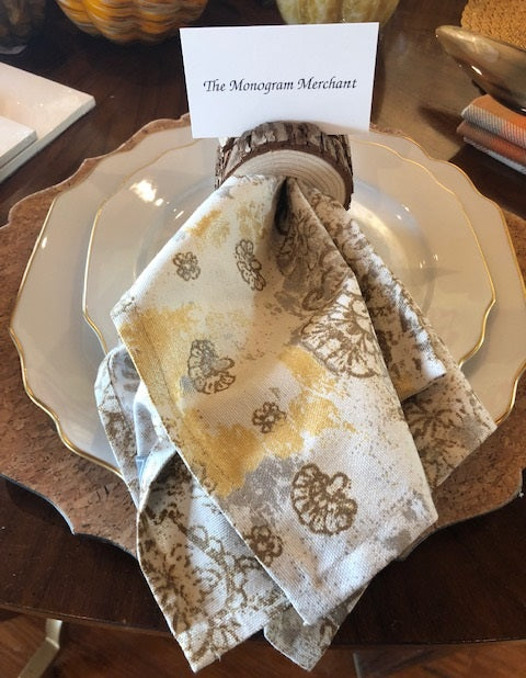 Wood Slice Napkin Ring & Place Card Holder