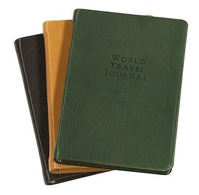 Traditional Leather World Travel Journal