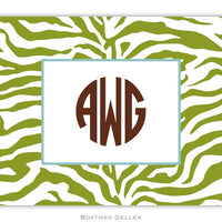 Zebra Jungle Foldover Note